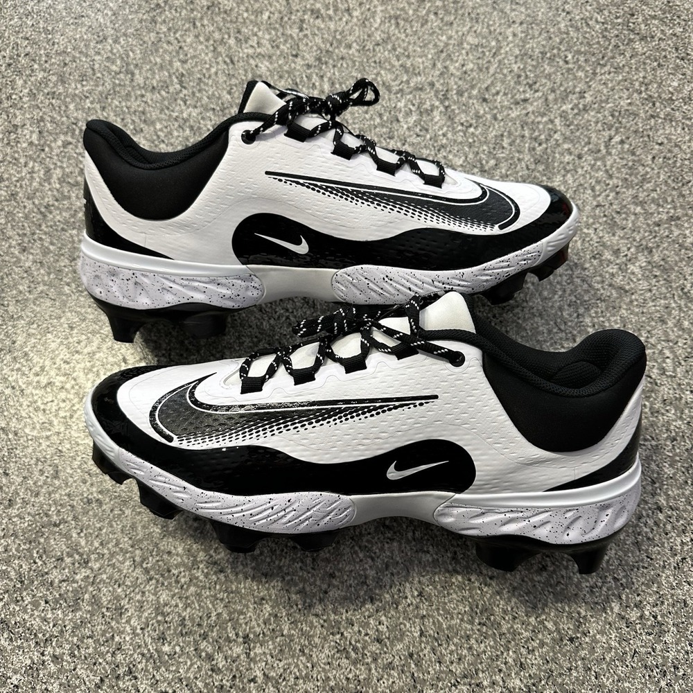 Nike Alpha Huarache Elite 4 Low MCS Baseball Cleats Mens 16 FD6255-108 White